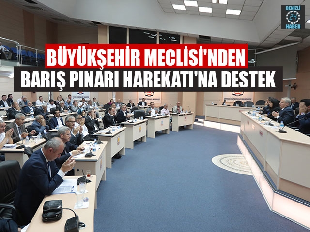 Büyükşehir Meclisi'nden Barış Pınarı Harekatı'na Destek