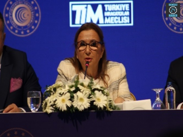 Bakan Pekcan ihracat rakamlarını Denizli'de açıkladı