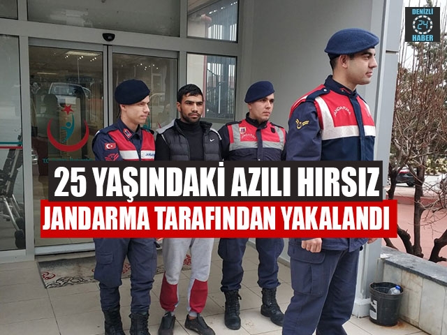 25 Yaşındaki Azılı Hırsız Jandarma Tarafından Yakalandı