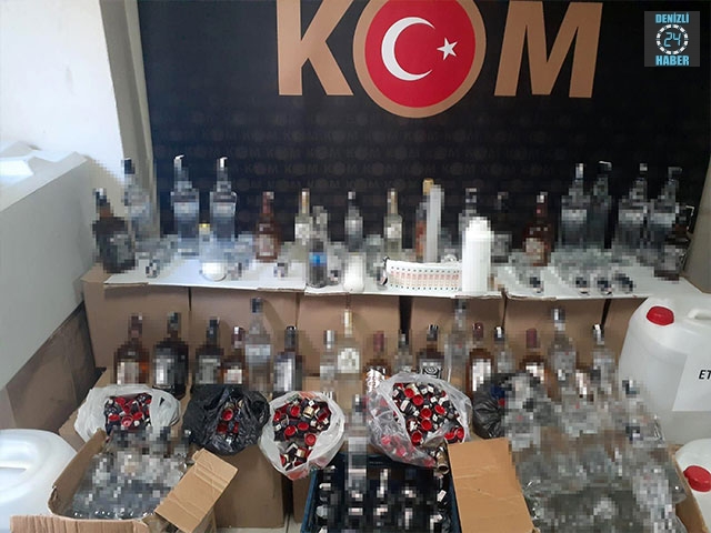 İzmir’de yılbaşı öncesi kaçak içki operasyonu