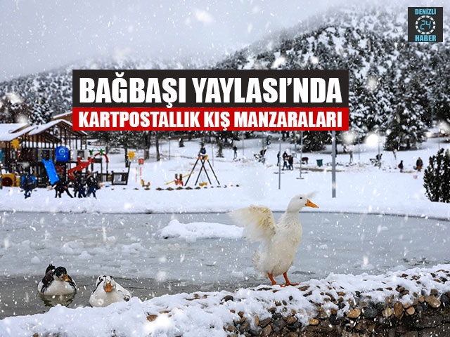 Bağbaşı Yaylası’nda Kartpostallık Kış Manzaraları