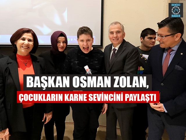 Başkan Osman Zolan, Çocukların Karne Sevincini Paylaştı