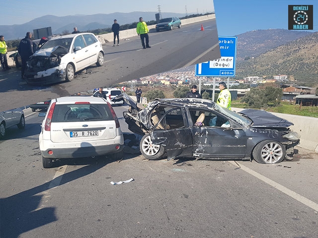 İzmir Bayındır doğu kavşağındaki kazada 3'ü ağır olmak üzere 8 kişi yaralandı