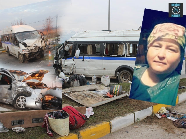 Salihli’de minibüs ile kamyonet çarpıştı Hatice Sarı hayatını kaybetti 24 kişi yaralandı