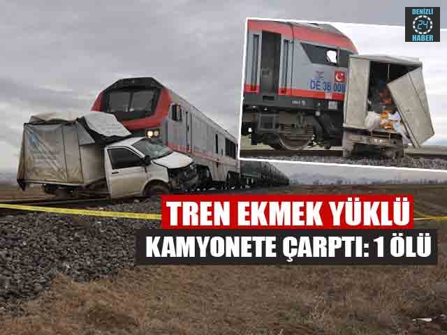 Afyonkarahisar’da Tren ekmek yüklü kamyonete çarptı: Nazmi Yıldırım öldü