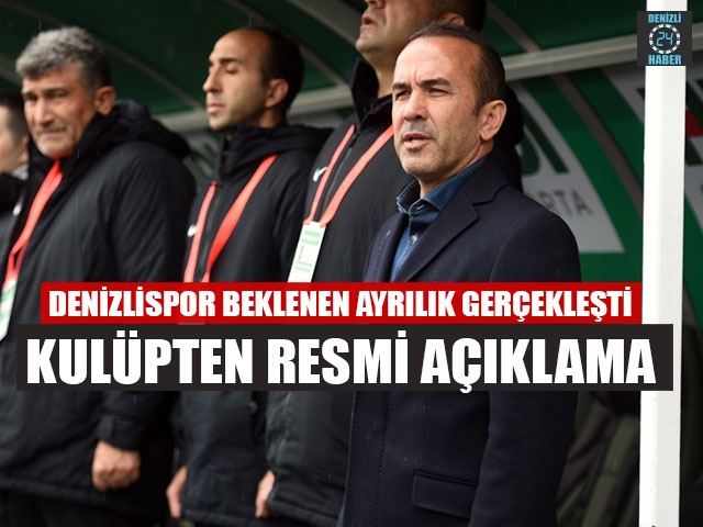 Denizlispor Teknik Direktörü Mehmet Özdilek ile yollar ayrıldı
