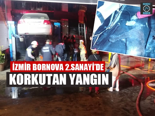 İzmir Bornova 2.sanayi’de korkutan yangın