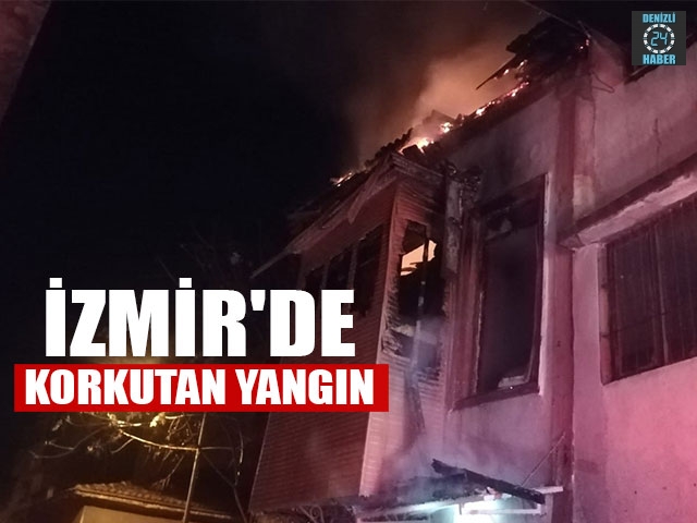 İzmir Konak’ta çıkan yangın paniğe neden oldu
