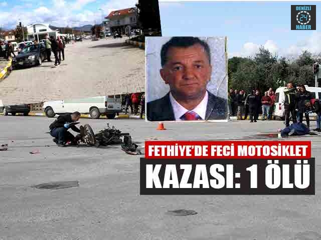 Muğla Fethiye’de otomobille motosiklet çarpıştı Celal kaba öldü