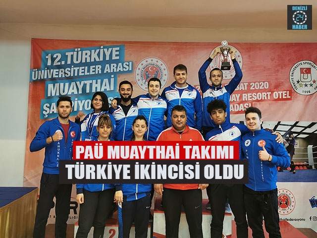 PAÜ Muaythai Takımı Türkiye İkincisi Oldu