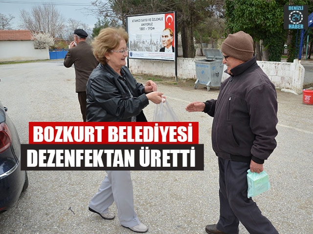 Bozkurt Belediyesi Dezenfektan Üretti