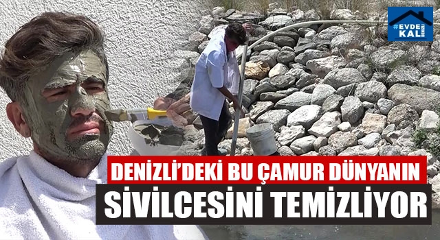 Denizli Sarayköy'deki termal çamur, akne, sivilce gibi ciltteki lekeleri temizliyor