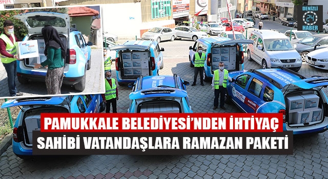 Pamukkale Belediyesi’nden ihtiyaç sahibi vatandaşlara ramazan paketi