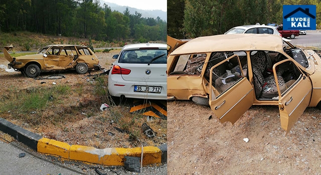 Dalaman’da iki otomobil çarpıştı Akif Işık ve Ayşe Yabaş öldü
