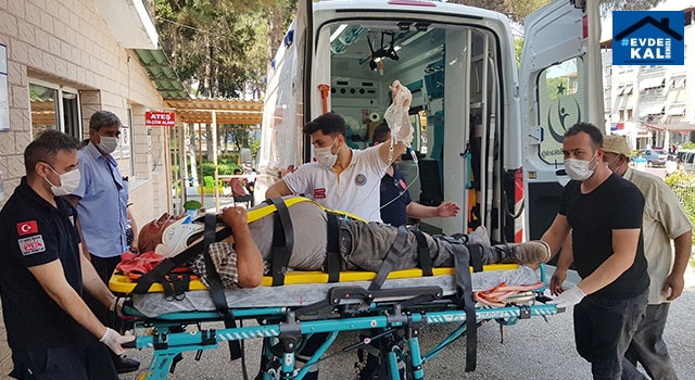 Kula’da Zekeriya Uysal 2. Kattan düşerek ağır yaralandı