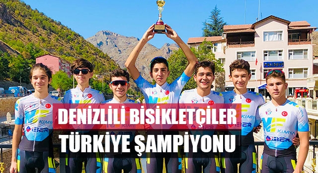 Denizlili Bisikletçiler Türkiye Şampiyonu
