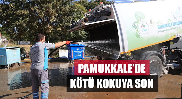 Pamukkale Belediyesi, temizlik araçları artık mis gibi kokacak