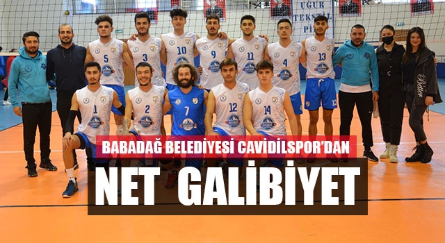 Babadağ Belediyesi Cavidilspor’dan Net  Galibiyet