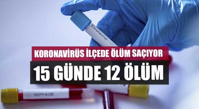 Koronavirüs ilçede ölüm saçıyor 15 günde 12 ölüm