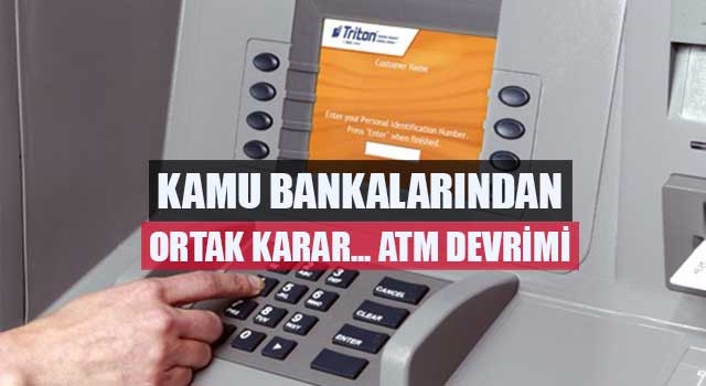 Kamu bankalarından ortak ATM kararı