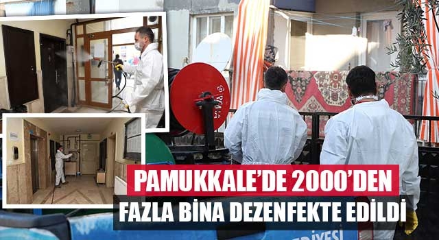 Pamukkale’de 2000’den Fazla bina Dezenfekte Edildi