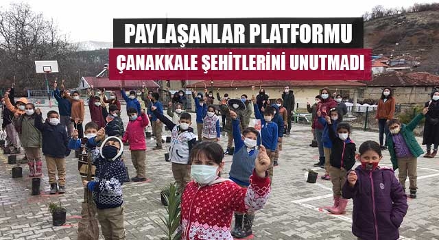 Paylaşanlar Platformu Çanakkale Şehitlerini unutmadı