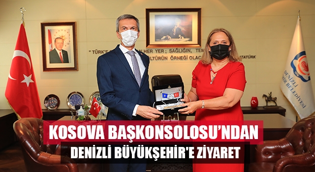 Kosova Başkonsolosu Suzan Novoberdaliu Denizli Büyükşehir'i ziyaret etti