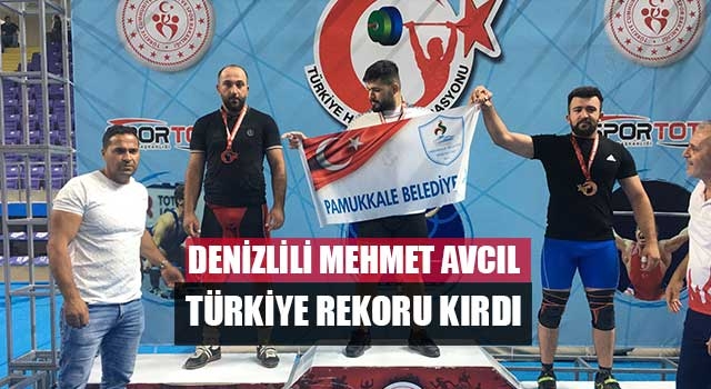 Denizlili Mehmet Avcıl Türkiye Rekoru Kırdı