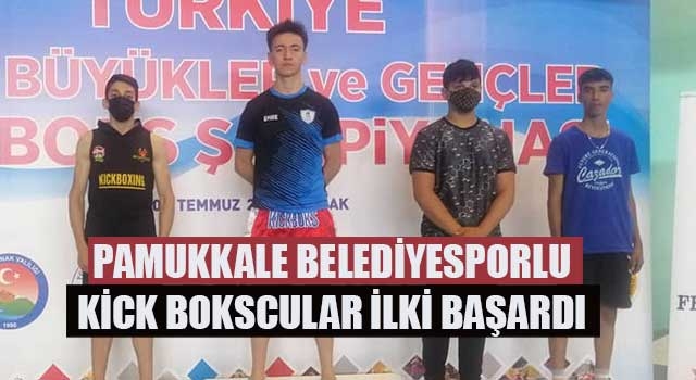 Pamukkale Belediyesporlu Kick Bokscular İlki Başardı