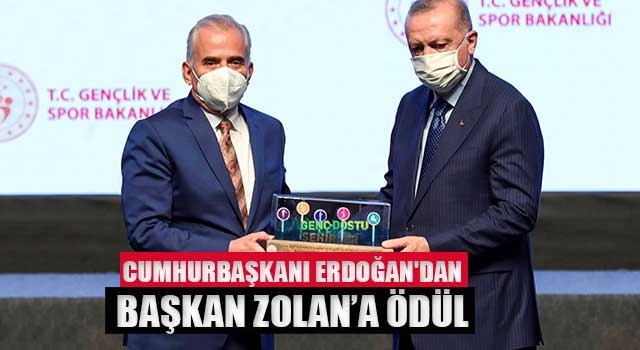 Cumhurbaşkanı Erdoğan'dan Başkan Zolan’a ödül