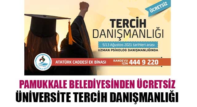 Pamukkale Belediyesinden ücretsiz üniversite tercih danışmanlığı