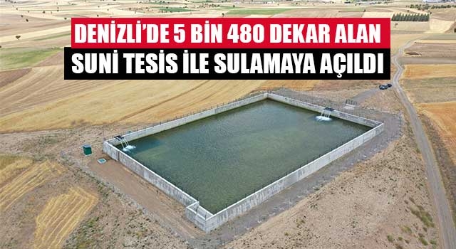 Tesis sayesinde 5 bin 480 dekar zirai arazi sulamaya açıldı