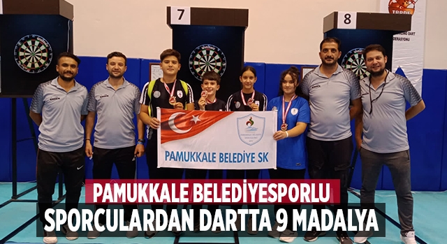 Pamukkale Belediyesporlu Sporcular Dartta 9 Madalya Kazandı
