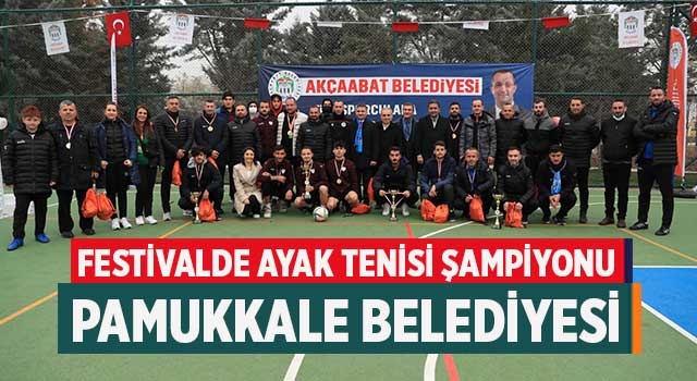 Ayak Tenisi Turnuvası’na Pamukkale Belediyesi şampiyon oldu