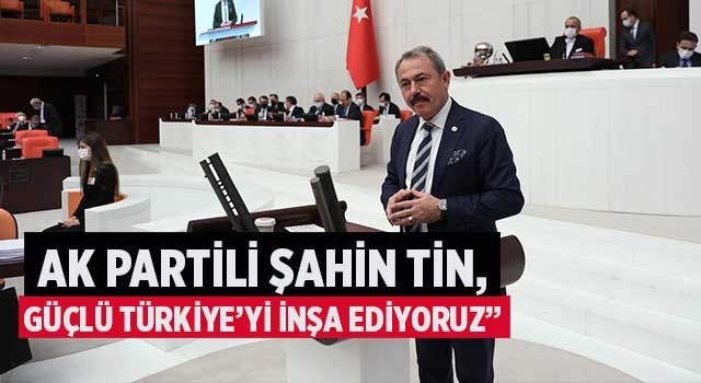 AK Partili Şahin Tin, “Güçlü Türkiye’yi İnşa Ediyoruz”