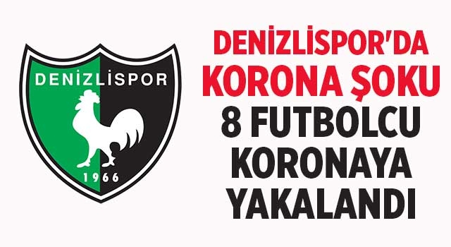 Denizlispor'da korona şoku 8 futbolcu koronaya yakalandı