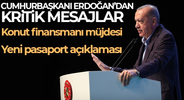 Konut faizleri düşüyor! Cumhurbaşkanı Erdoğan açıkladı