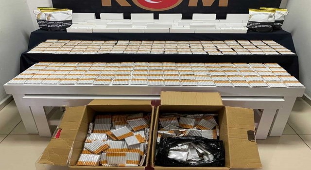 Denizli'de kaçak tütün mamulü satıcıları çok sayıda ürünle yakalandı