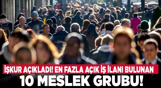 Türkiye'de en fazla iş ilanı bulunan 10 meslek grubu