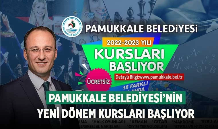 Pamukkale Belediyesi’nin Yeni Dönem Kursları Başlıyor