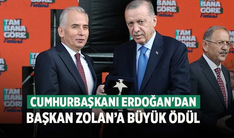 Cumhurbaşkanı Erdoğan'dan Başkan Zolan’a Büyük Ödül