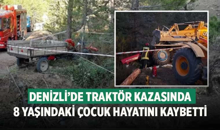 Denizli’de traktör kazası 1 ölü!