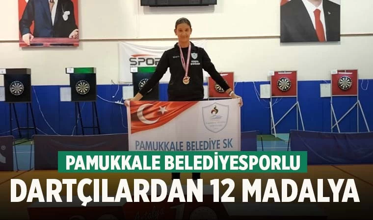 Pamukkale Belediyesporlu Dartçılardan 12 Madalya