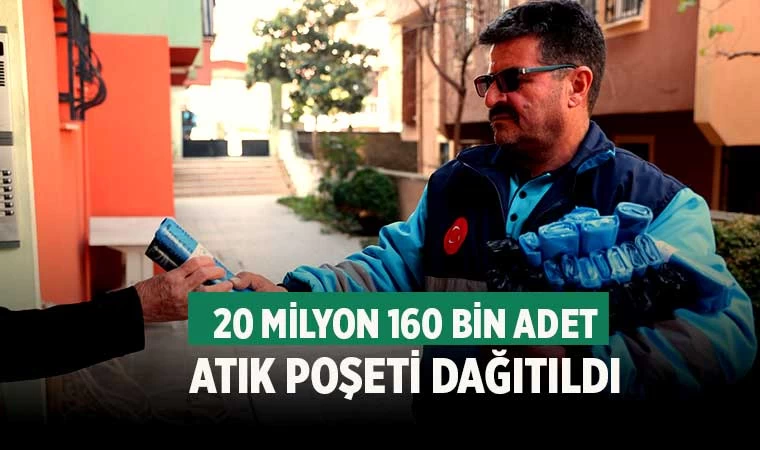Merkezefendi Belediyesi 20 Milyon 160 Bin Adet Atık Poşeti Dağıtıldı