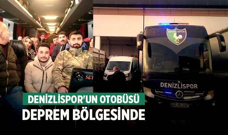 ilk yardımlar Denizlispor'un takım otobüs de götürüldü