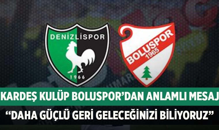 Boluspor’dan Denizlispor’da destek
