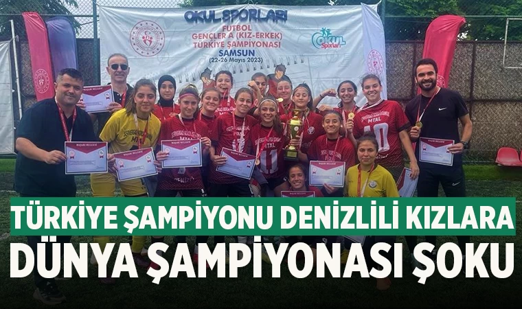 Türkiye Şampiyonu olan Denizli ekibine Dünya Şampiyonası Şoku
