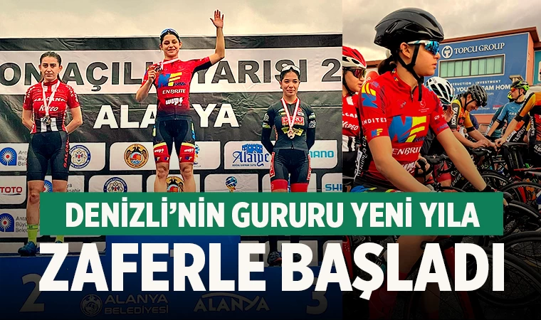 Denizli'nin Gururu Buse Ertekin, Türkiye Bisiklet Kupasında Altın Madalya Kazandı