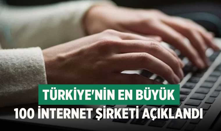 Türkiye'nin en büyük 100 internet şirketi açıklandı