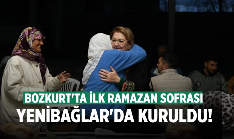 Bozkurt Belediyesi ilk Ramazan sofrasını Yenibağlar'da kurdu!